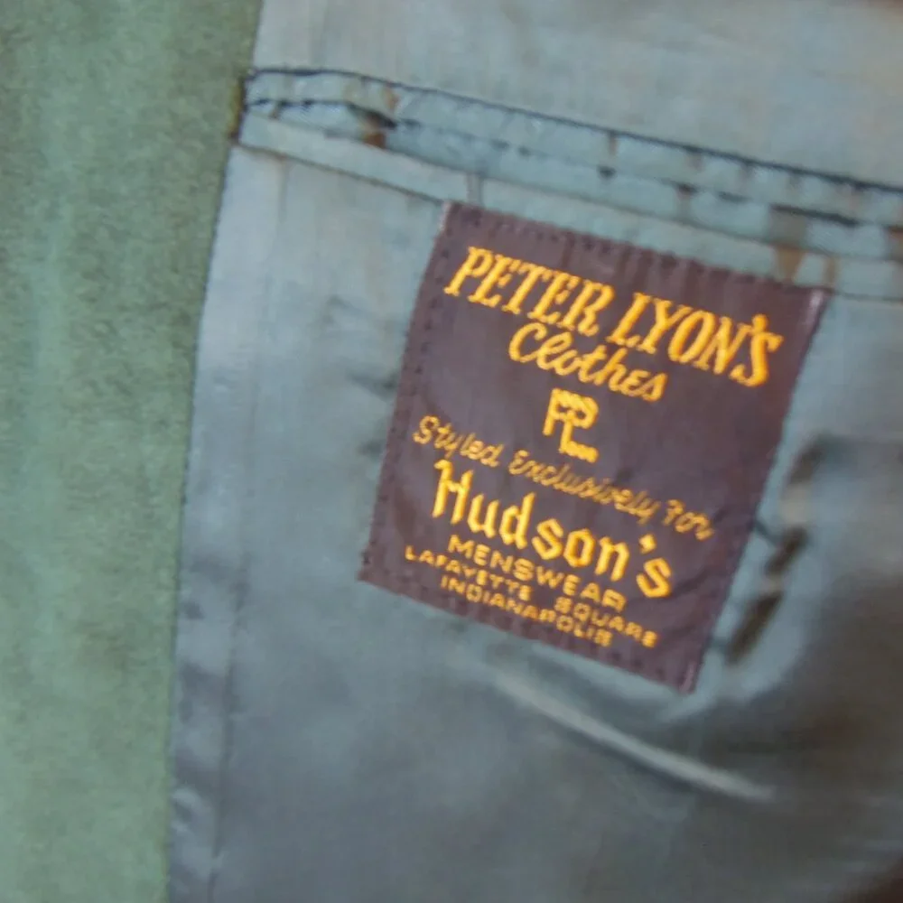 Vintage Peter Lyons Cashmere/Suede Like Men's Collectible Union Label Jacket Uni